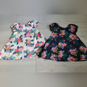Old Navy Sundresses with Flutter Cap Sleeves Size 4T Floral Print